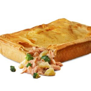Frozen Salmon, Broccoli and Potato Pie